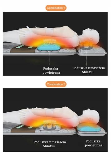 Materac masujący mata masująca shiatsu nefrytowy grzanie Gateway do masażu na Arena.pl