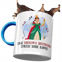 Kubek Błękitny Dla Siostrzenicy Urodziny Prezent Z Nadrukiem Ze Zdjęciem