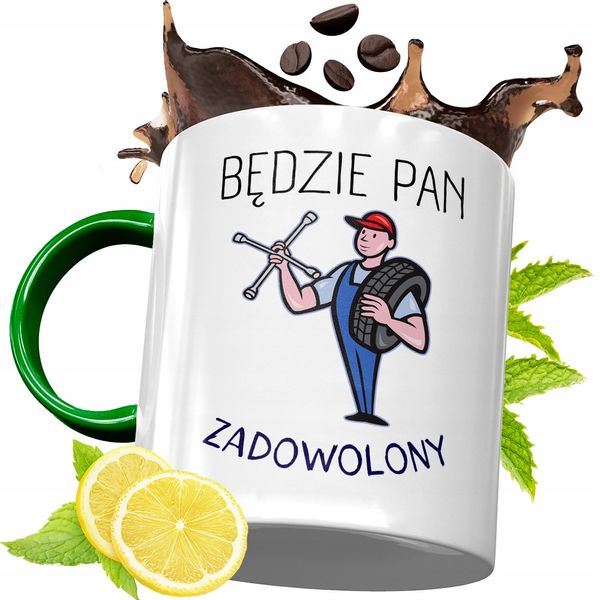 Kubek Zielony Dla Mechanika Na Urodziny Prezent zdjęcie 1