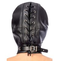 maska hood in leatherette with removable gag