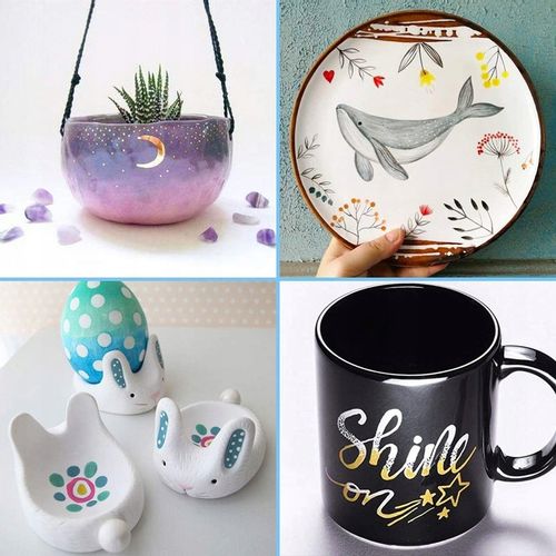 Pisaki do malowania ceramiki 12 kolorów RATEL na Arena.pl