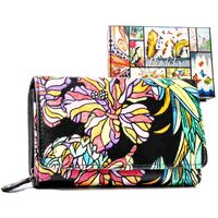 duży, skórzany portfel damski na zatrzask - rovicky