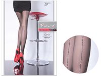 Rajstopy damskie ze szwem błyszczący lurex Black 2