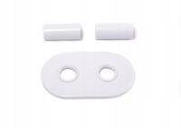 ZESTAW MASKUJĄCY ROZETA PODWÓJNA+TULEJE BIAŁY