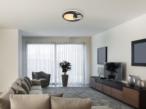 Plafon Kamilla 67237-36 pierścienie LED 36W czarne białe na Arena.pl