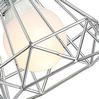 Lampa ścienna druciana VERVE 91-61331 reflektorek loftowy chrom biały