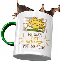 Kubek Zielony Dla Aleksandra Olka Kolegi Prezent Z Nadrukiem Ze Zdjęciem