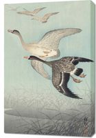 Obraz 60x90cm Great Geese in Flight, Koson Japoński Vintage do Salonu