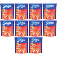 Saga Herbatka owocowa o smaku truskawka 34 g (20 torebek) x 10 sztuk