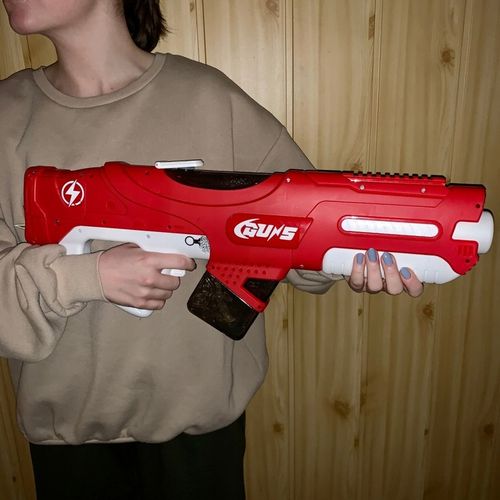 ELEKTRYCZNY DUŻY PISTOLET NA WODĘ MIOTACZ AUTOMATYCZNY WYRZUTNIA WODNA na Arena.pl