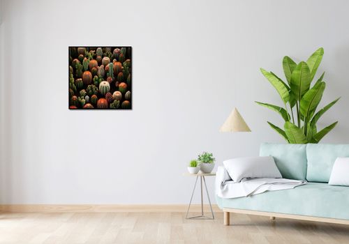 Plakat 60x60cm Ogród Kaktusów na Arena.pl