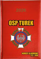 Kalendarz A5 2026 tygodniowy KSIĄŻKOWY TERMINARZ DLA OSP nazwa miejscowości