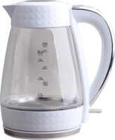 Czajnik elektryczny bezprzewodowy szklany biały 1,7l 2200 W Łucznik PK-2018