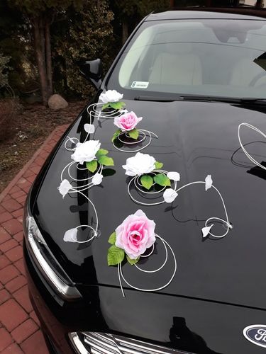 Dekoracja samochodu ozdoby na auto do ślubu płatki na Arena.pl