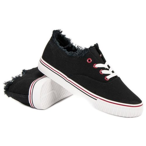 Czarne Tekstylne Trampki r.40 na Arena.pl