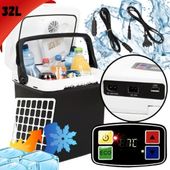 PODRÓŻNA LODÓWKA TURYSTYCZNA NA PIKNIK ELEKTRYCZNA  AUTA GRZANIE 32L CZARNA