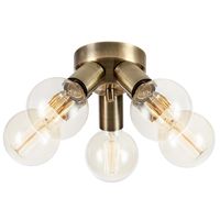 Ściemnialna lampa sufitowa Mazzo 108553 Markslojd 5-punktowa złota