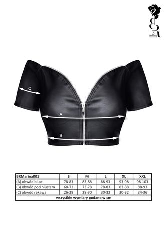 bielizna - brmarina001 top czarny rozmiar l na Arena.pl