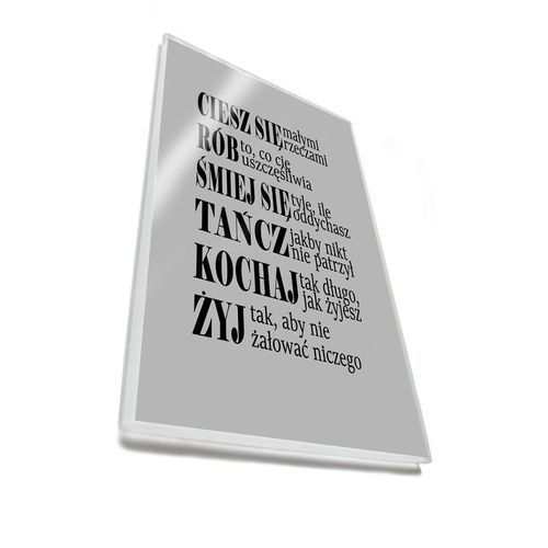 Ciesz się - magnes szklany na Arena.pl