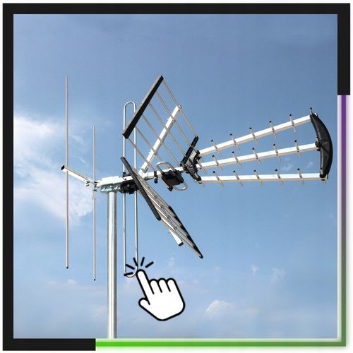 Antena do TV naziemnej DVB-T2 COMBO MUX8 4K LTE aktywna ze na Arena.pl