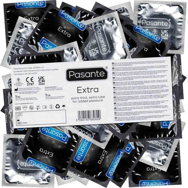 Pasante Extra Condoms Bulk Packs 144 Psc zdjęcie 2