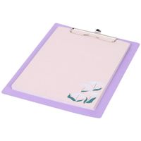 Podkładka z klipsem A5 notes do notatek w linię 80 kartek fioletowa
