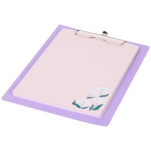 Podkładka z klipsem A5 notes do notatek w linię 80 kartek fioletowa na Arena.pl