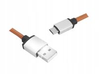 Kabel niktrade USB - microUSB typ B 1 m brązowy