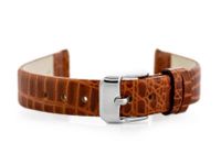 Pasek skórzany do zegarka W57 - brązowy - 14mm