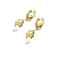 Luksusowe Klamerki Na Sutki "Moist Eyes" Pearl Nipple Clamps UPKO