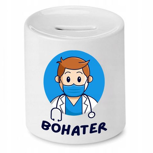 Skarbonka Dla Lekarza Doktora Bohater Prezent Z Nadrukiem Ze Zdjęciem na Arena.pl