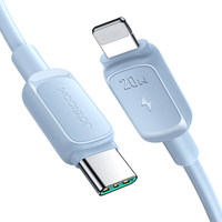 kabel przewód do iphone usb-c - lightning 20w 1.2m niebieski