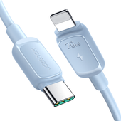 kabel przewód do iphone usb-c - lightning 20w 1.2m niebieski
