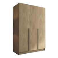 Szafa CALIA I 150 cm-pojemna garderoba-CREMONA+CZARNY