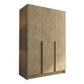 Szafa CALIA I 150 cm-pojemna garderoba-CREMONA+CZARNY