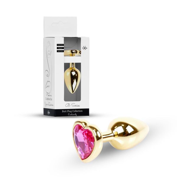 Plug-Jewellery Gold  Heart Plug- Pink zdjęcie 10
