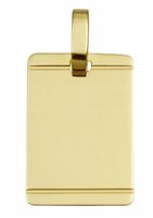 Wisiorek Złoty Nieśmiertelnik Blaszka pr 585 Grawer Gratis