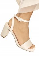Sandały Next FOREVER COMFORT WEDDING SATIN BLOCK HEEL BRIDAL SHOES R35,5