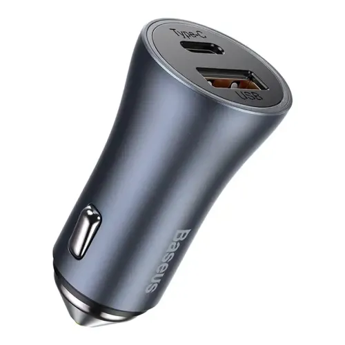 ładowarka samochodowa baseus golden contactor pro, usb + usb-c na Arena.pl