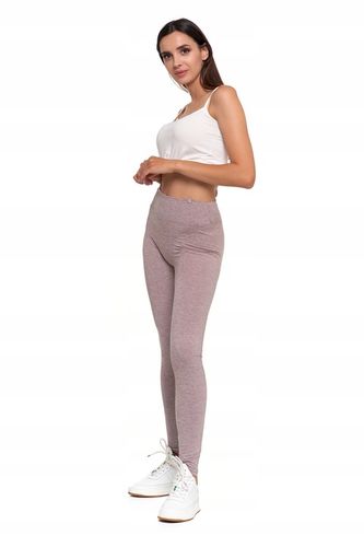 Moraj Legginsy z Wysokim Stanem 1000-018 Beż L/XL na Arena.pl