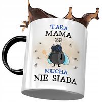 Kubek Czarny Dla Mamy Matki Na Dzień Mamy Z Nadrukiem Ze Zdjęciem