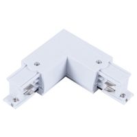 L-kątowy konektor do szyn Blaupunkt KL3W 3-fazowy biały