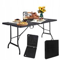 Stół Cateringowy Składany 180x74x74 cm – Ogrodowy, Bankietowy, Walizka