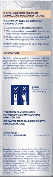 Krem pod oczy NIVEA Hyaluron Cellular naturalny zdjęcie 7