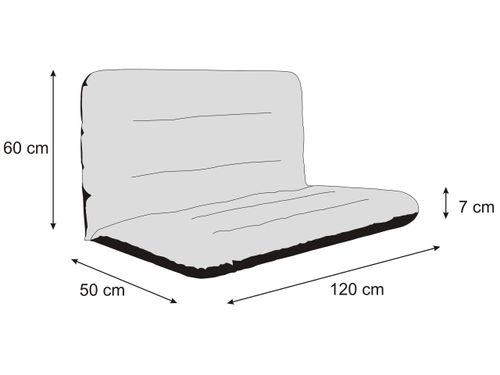 Poduszka ANIA na Huśtawkę, Ławkę Ogrodową 120cm, WODOODPORNA poducha na Arena.pl