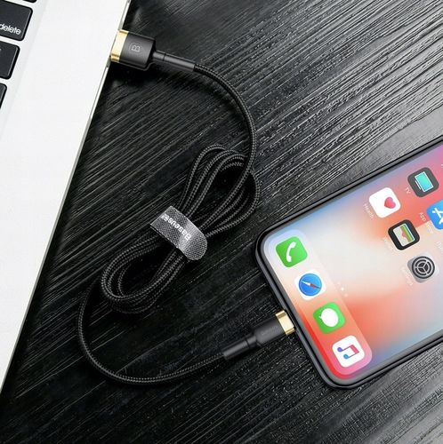 BASEUS SZYBKI KABEL USB LIGHTNING 1M DO ŁADOWANIA IPHONE QC3.0 DO ŁADOWARKI na Arena.pl