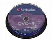 Płyta DVD+R Verbatim 4.7 GB cake box 10 szt