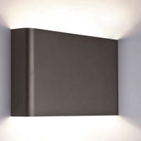 Kinkiet LAMPA ścienna HAGA 9710 Nowodvorski metalowa OPRAWA przyścienna prostokątna grafitowa