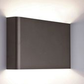Kinkiet LAMPA ścienna HAGA 9710 Nowodvorski metalowa OPRAWA przyścienna prostokątna grafitowa