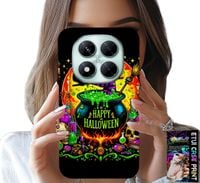 ETUI DO XIAOMI NOTE 14 PRO+ 5G - WIEDŹMA KOCIOŁEK RÓŻDŻKA HALLOWEEN SZKŁO